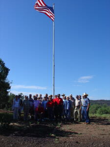 Camp Flag Raising Ceremony