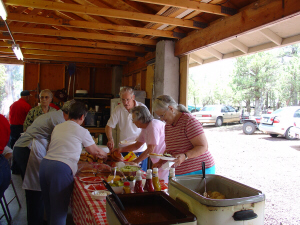 Camp Pavillion Pot Luck